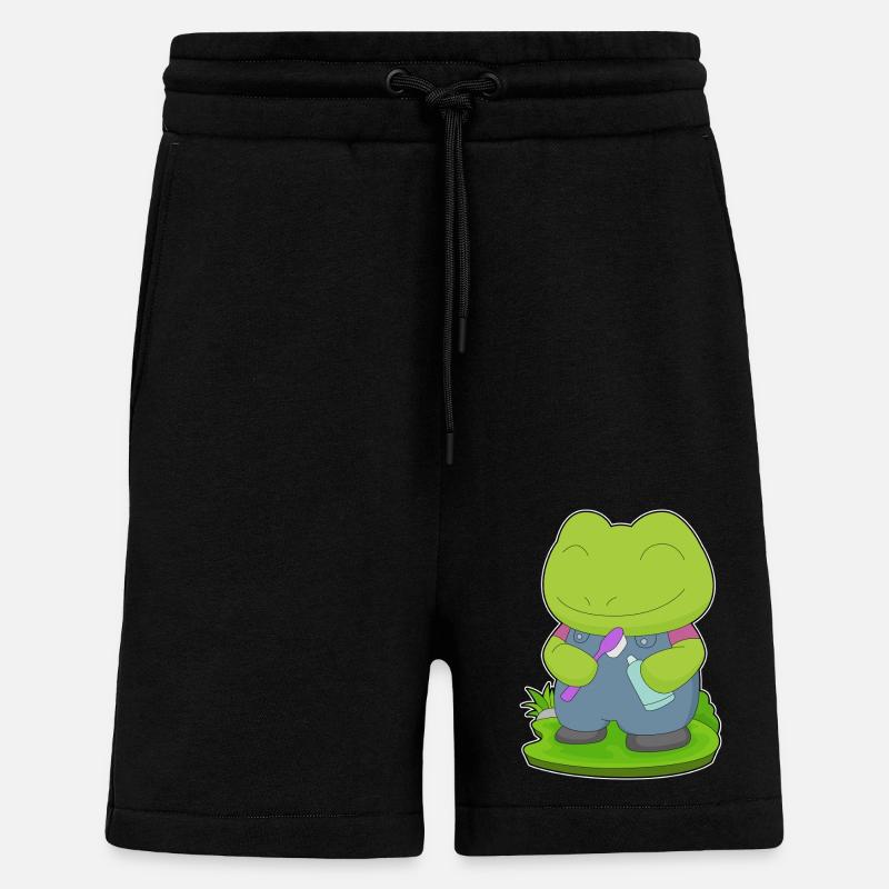 Brosse à dents Frog - Short bio décontracté fabriqué en UE - SOLID BLACK