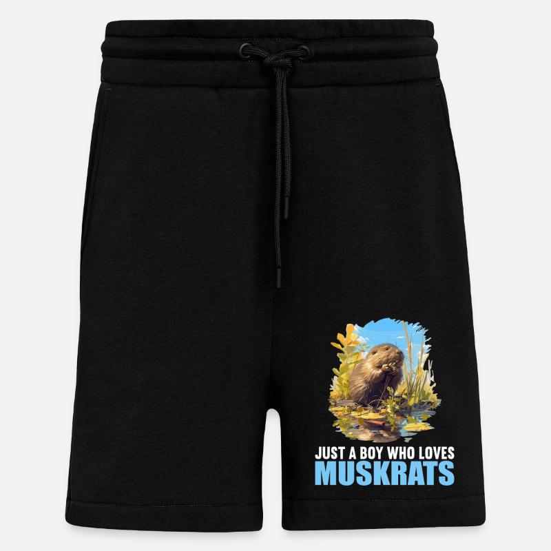 Bisamratten Bisamratte - Shorts - made by SPREAD - SOLID BLACK
