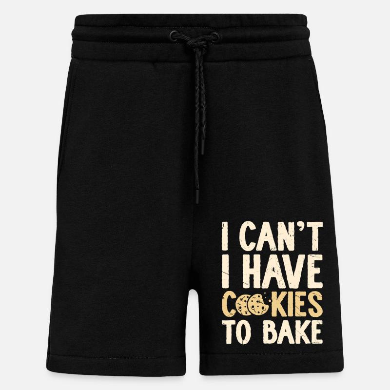 Backen Bäcker Bäckerei - Shorts - made by SPREAD - SOLID BLACK