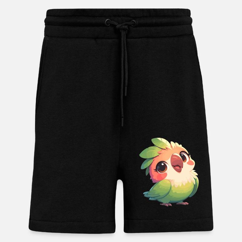 Parrot Parrot Parrot - Shorts - made by SPREAD - SOLID BLACK