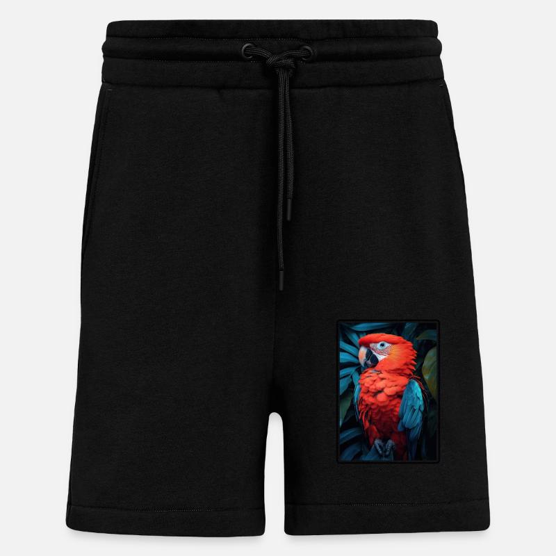 Parrot Parrot Parrot - Shorts - made by SPREAD - SOLID BLACK