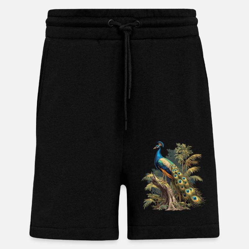 Pfaue Pfau - Shorts - made by SPREAD - SOLID BLACK