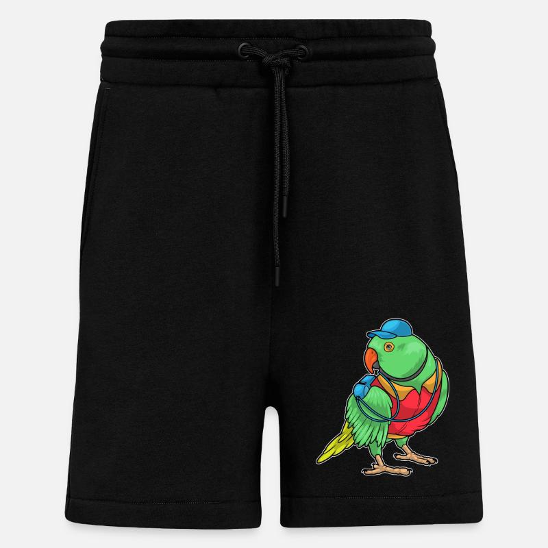 Sifflet d’arbitre Parrot - Short bio décontracté fabriqué en UE - SOLID BLACK