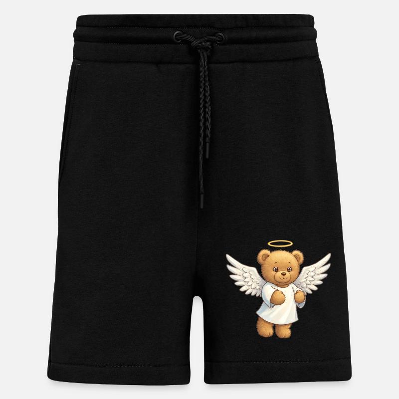 Teddybär Engel - Shorts - made by SPREAD - SOLID BLACK