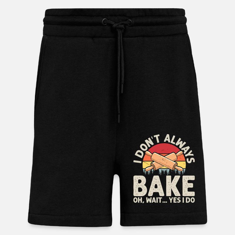 Baking Baker Bakery - Shorts - made by SPREAD - SOLID BLACK