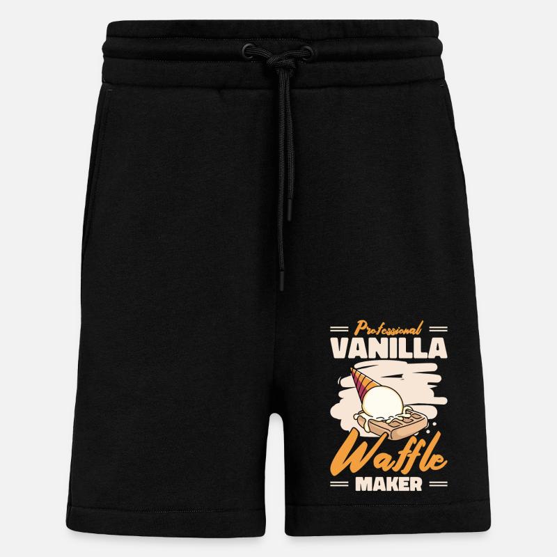 Professional Vanilla Waffle Maker - Shorts - made by SPREAD - SOLID BLACK