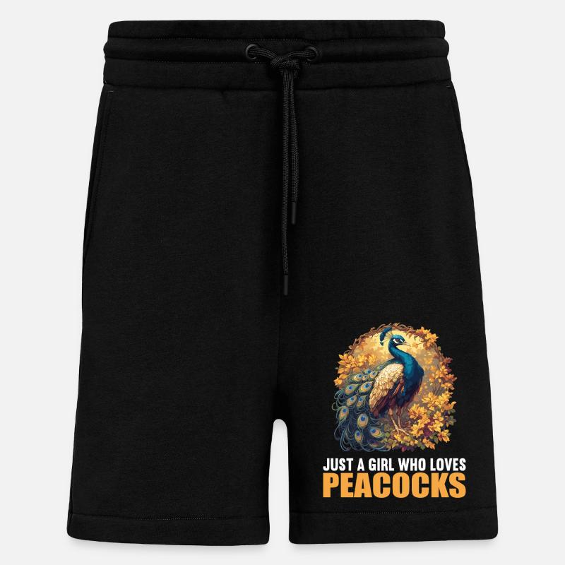 Pfaue Pfau - Shorts - made by SPREAD - SOLID BLACK