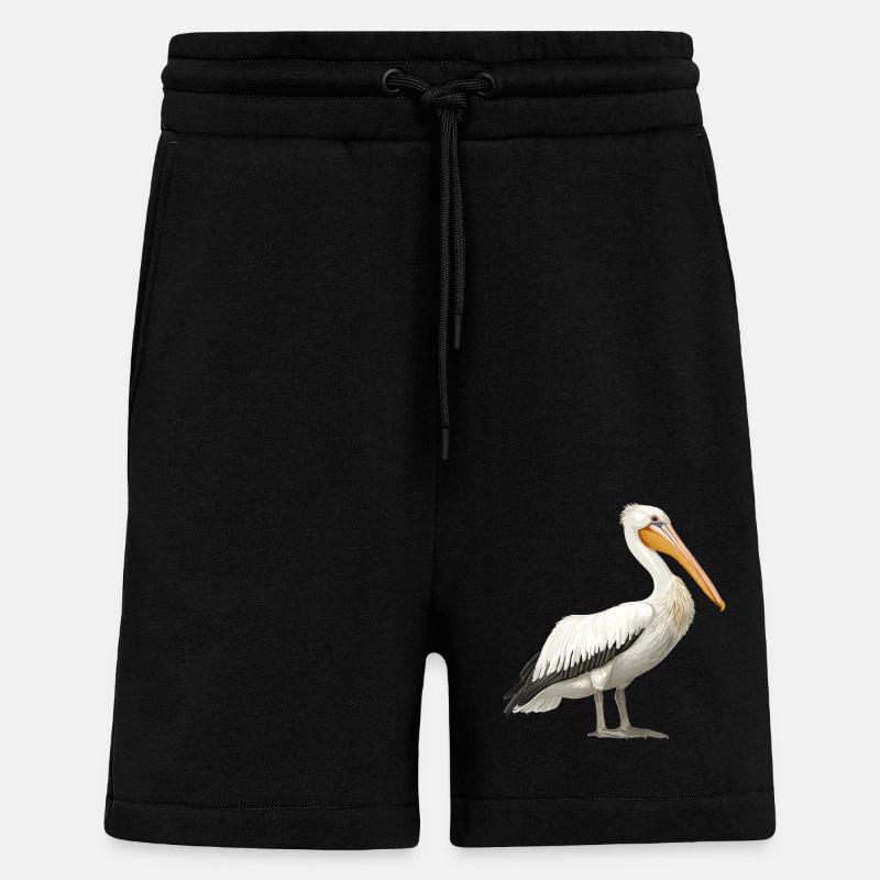 Pélicans Pélican - Short bio décontracté fabriqué en UE - SOLID BLACK