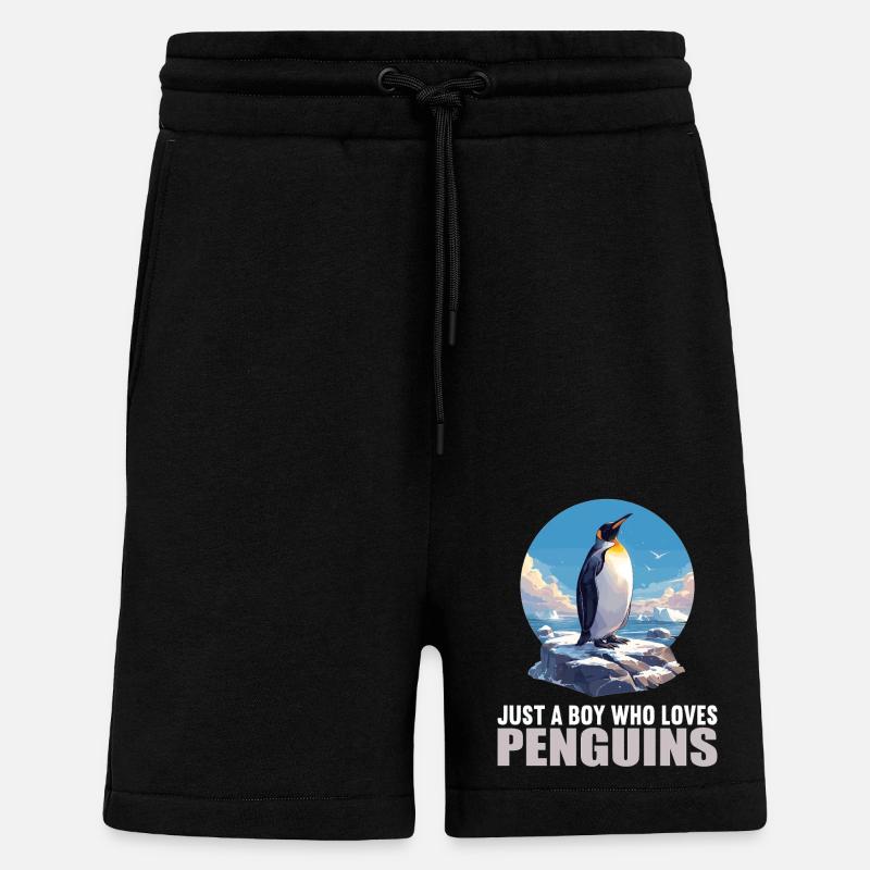 Penguins Penguin - Shorts - made by SPREAD - SOLID BLACK