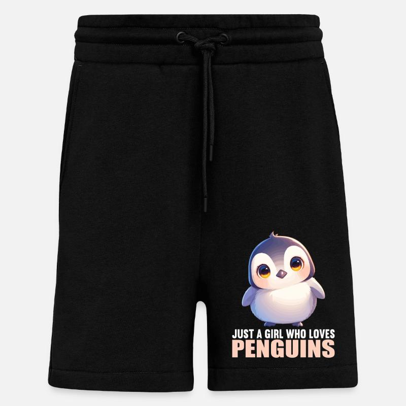 Pinguine Pinguin - Shorts - made by SPREAD - SOLID BLACK