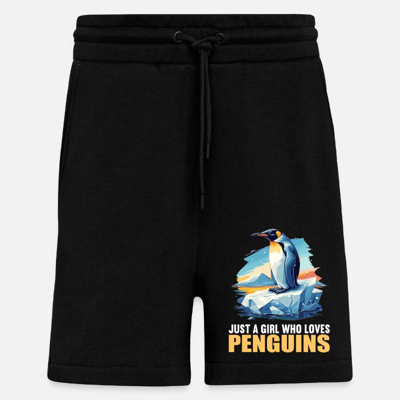 Pinguine Pinguin - Shorts - made by SPREAD - SOLID BLACK