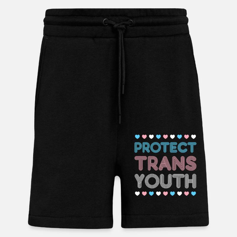 Transgender Trans LGBT Pride - Shorts - made by SPREAD - SOLID BLACK