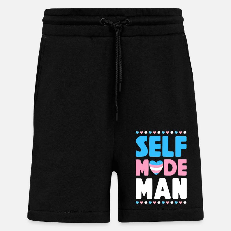 Transgender Trans LGBT Pride - Shorts - made by SPREAD - SOLID BLACK