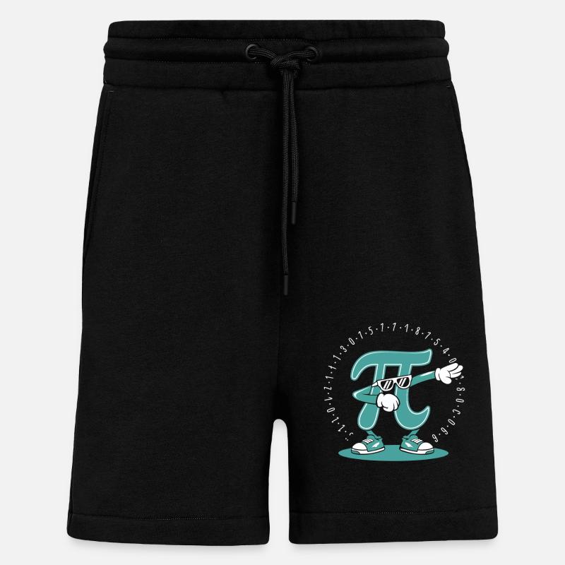 Pi Mathe - Shorts - made by SPREAD - SOLID BLACK