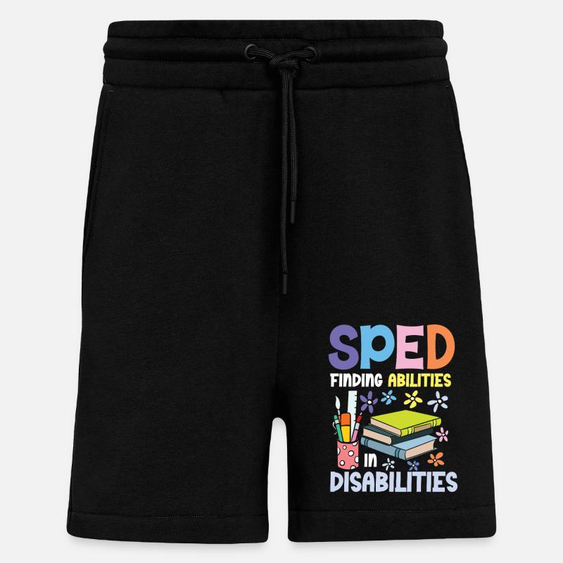 Special Education: Abilities in Disabilities - Shorts - made by SPREAD - SOLID BLACK