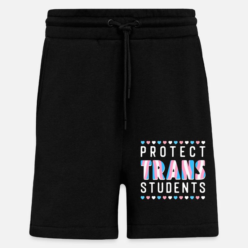 Transgender Trans LGBT Pride - Shorts - made by SPREAD - SOLID BLACK