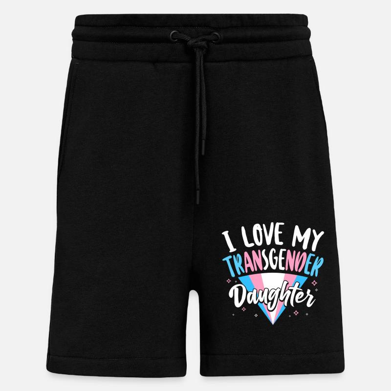 Transgender Trans LGBT Pride - Shorts - made by SPREAD - SOLID BLACK