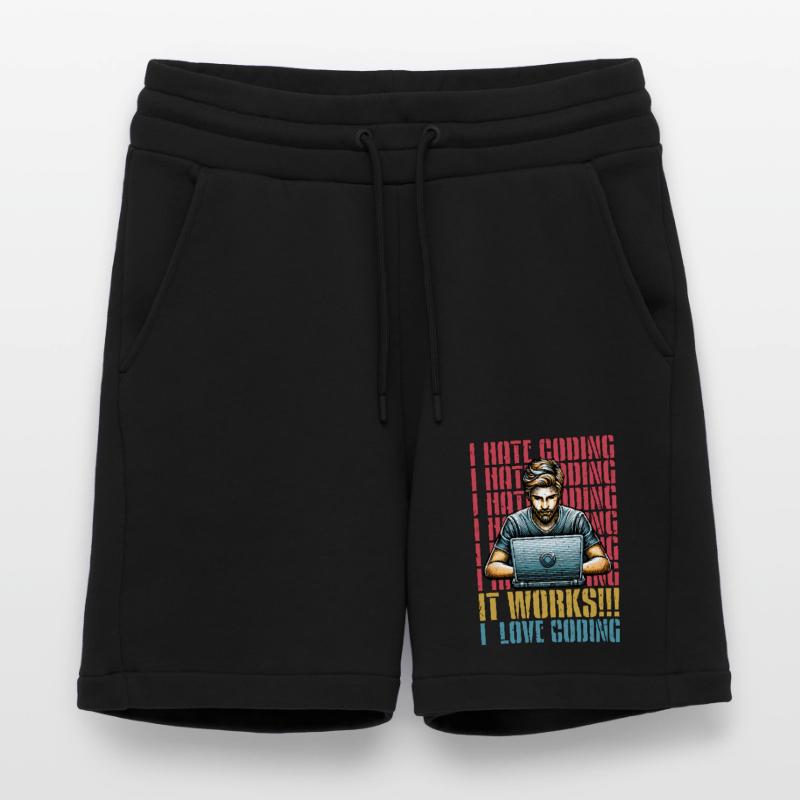 Codeur Je déteste coder Développeur Technologie Codeurs Short bio décontracté fabriqué en UE