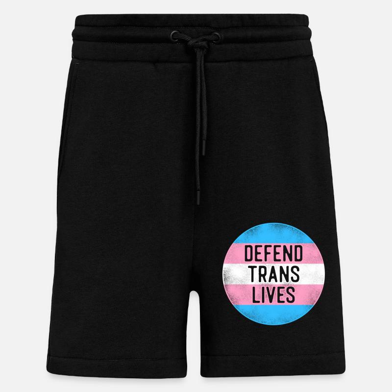 Transgender Trans LGBT Pride - Shorts - made by SPREAD - SOLID BLACK