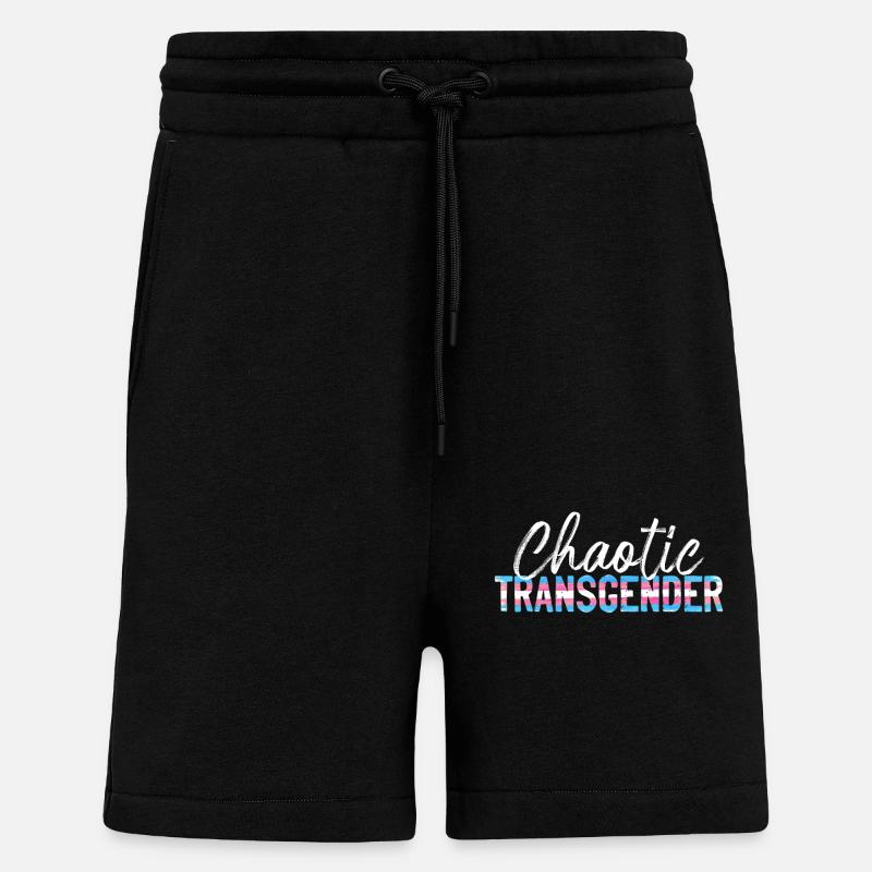 Transgender Trans LGBT Pride - Shorts - made by SPREAD - SOLID BLACK