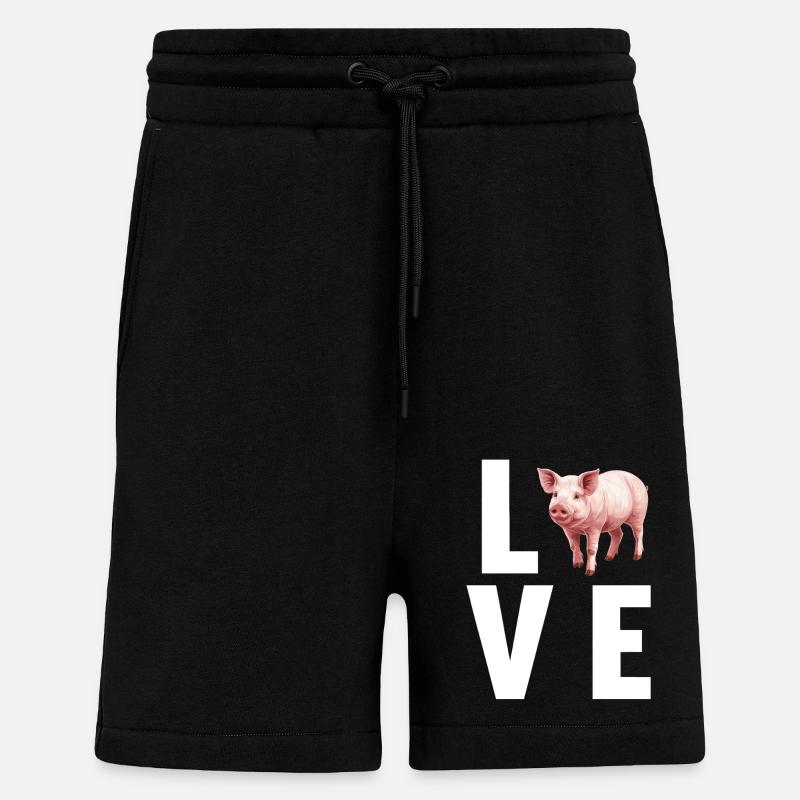 Schweine Schwein - Shorts - made by SPREAD - SOLID BLACK
