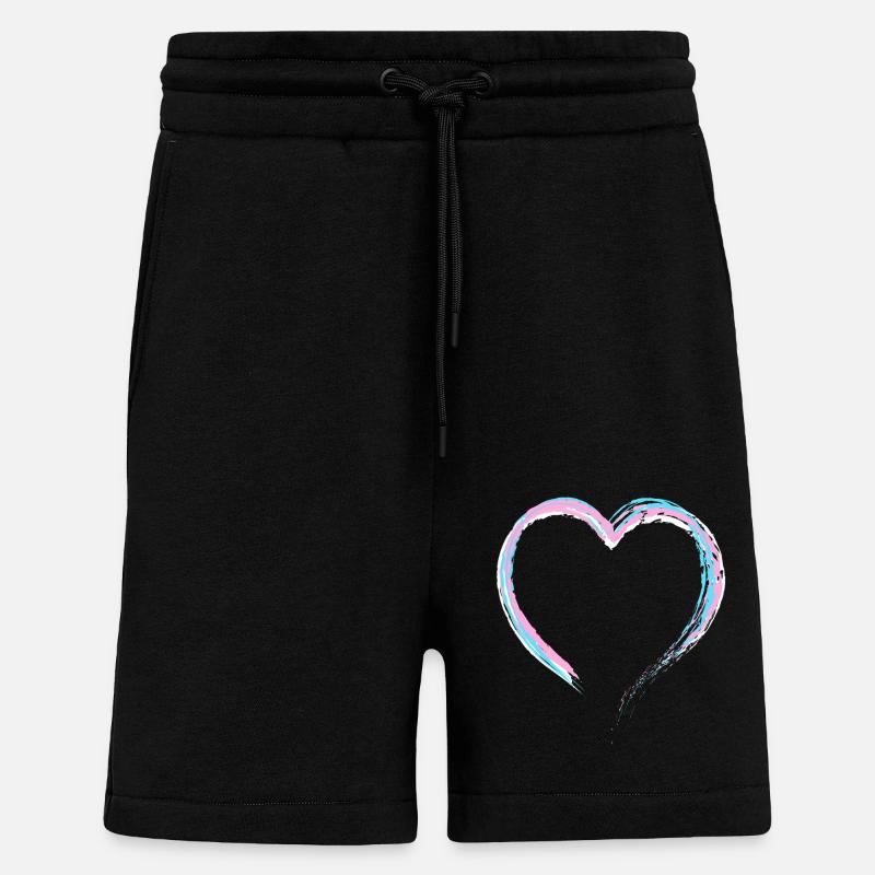 Fierté LGBT transgenre - Short bio décontracté fabriqué en UE - SOLID BLACK