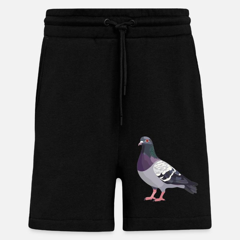Tauben Taube - Shorts - made by SPREAD - SOLID BLACK