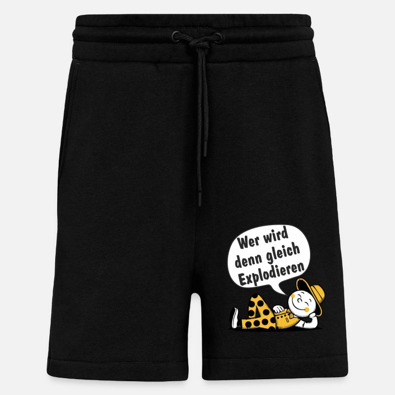 Wer wird den gleich Explodieren - Shorts - made by SPREAD - SOLID BLACK