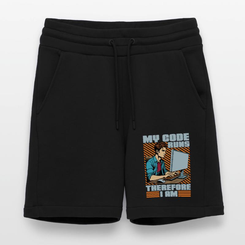 Coder My Code Runs Therefore I Am Web Developer Shorts - made by SPREAD
