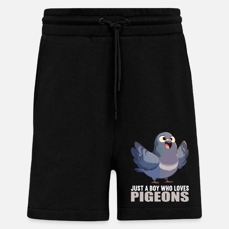 Tauben Taube - Shorts - made by SPREAD - SOLID BLACK