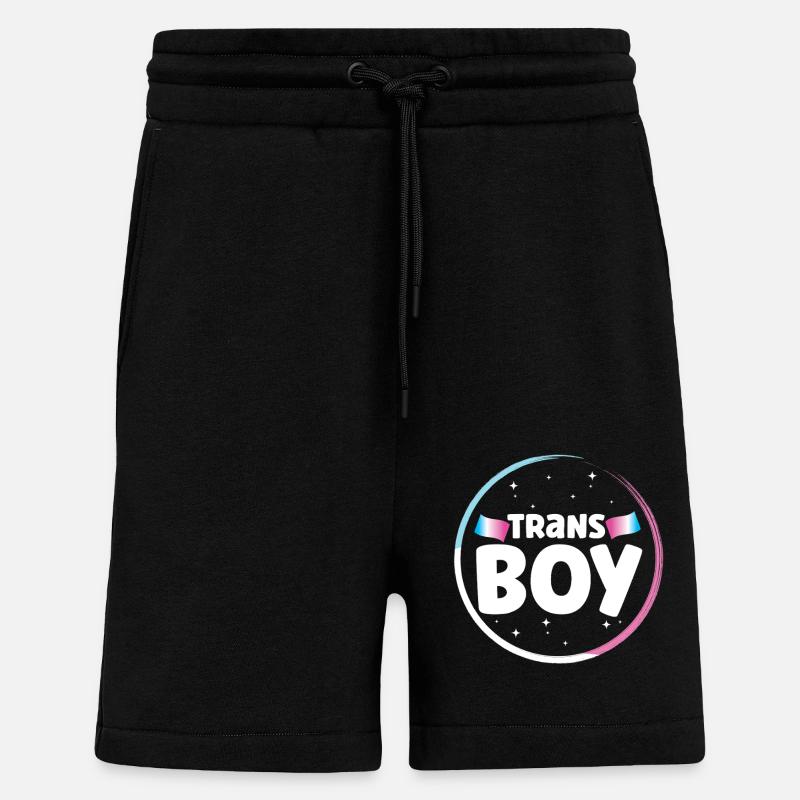 Transgender Trans LGBT Pride - Shorts - made by SPREAD - SOLID BLACK
