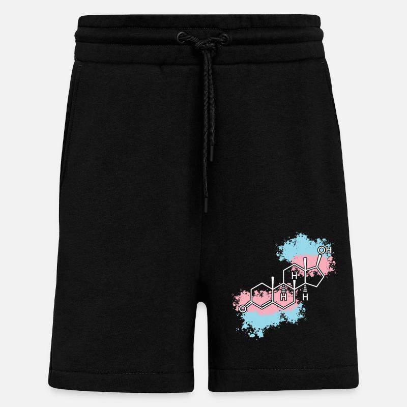 Transgender Trans LGBT Pride - Shorts - made by SPREAD - SOLID BLACK
