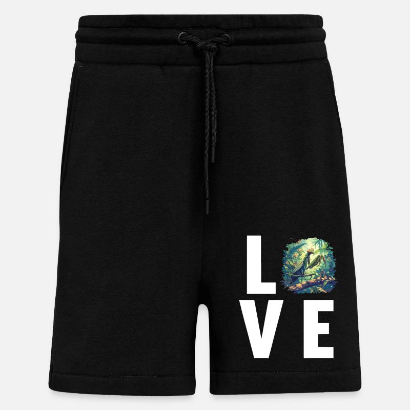 Praying mantises Praying mantis - Shorts - made by SPREAD - SOLID BLACK