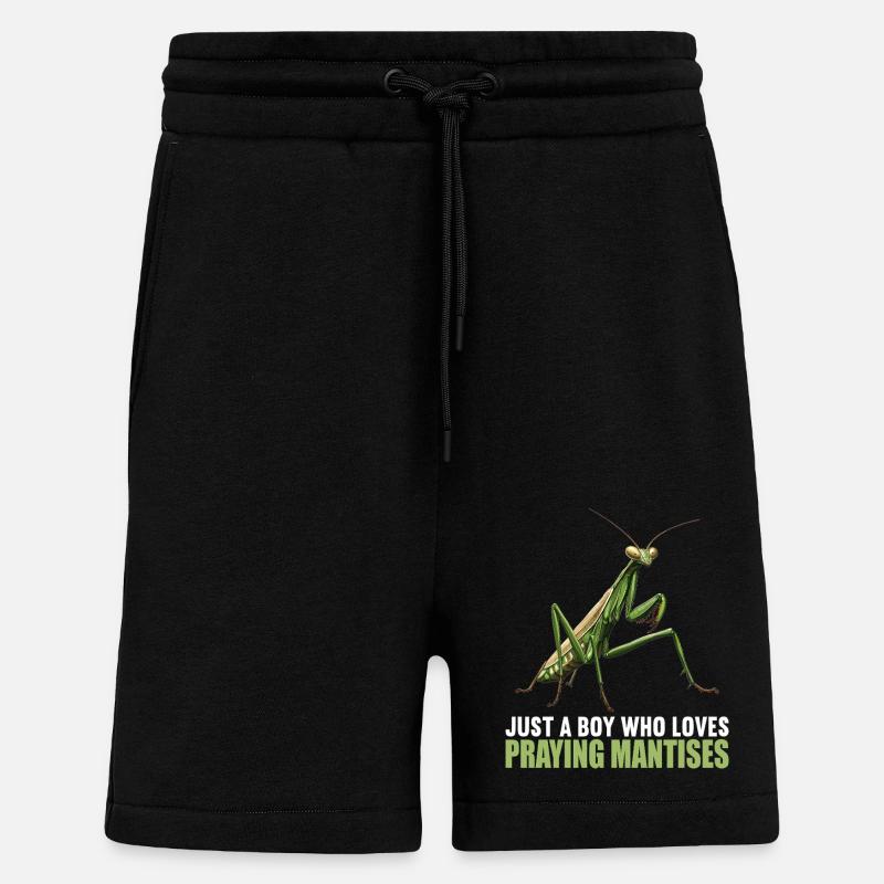 Praying mantises Praying mantis - Shorts - made by SPREAD - SOLID BLACK