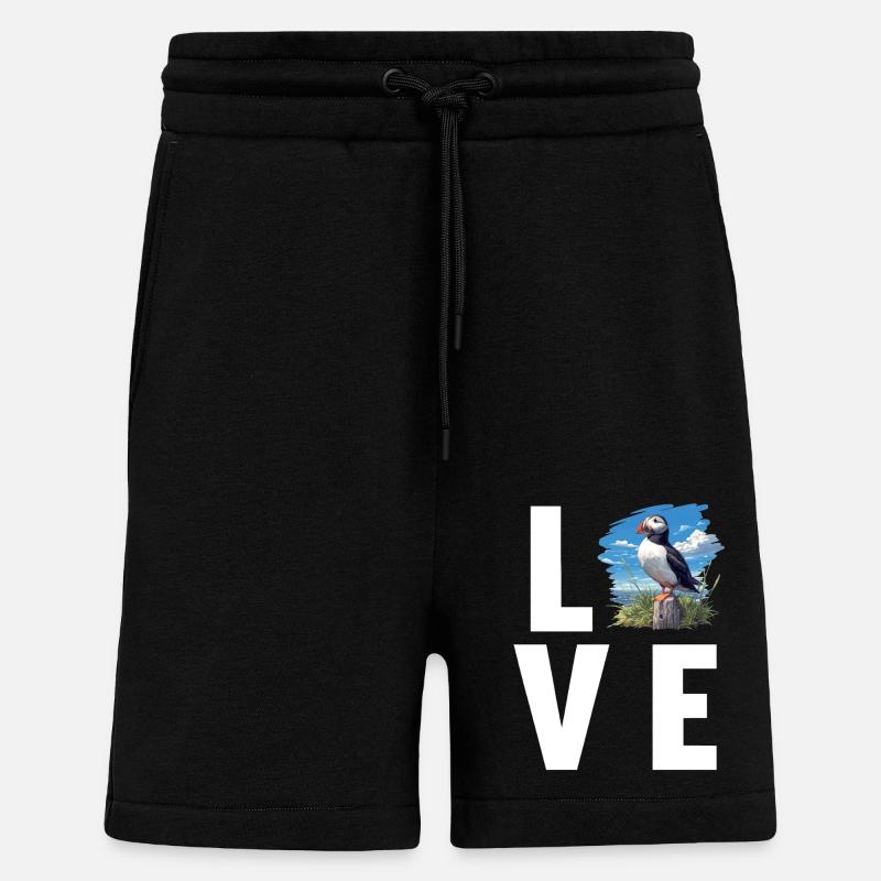 Papageientaucher - Shorts - made by SPREAD - SOLID BLACK