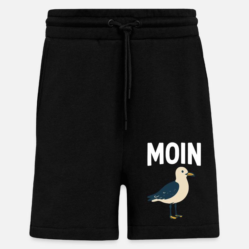 Moin Möwe - Shorts - made by SPREAD - SOLID BLACK