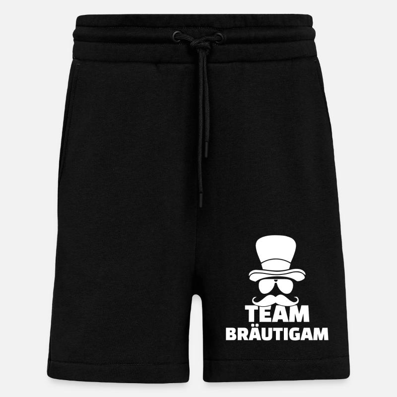 Bräutigam Junggesellenabschied feier - Shorts - made by SPREAD - SOLID BLACK