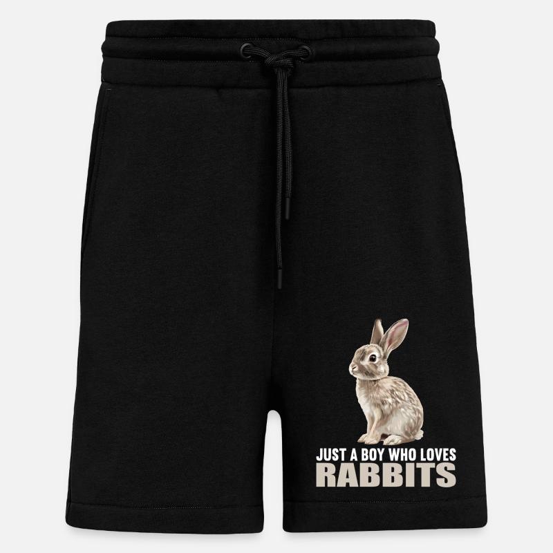 Lapin Lapin - Short bio décontracté fabriqué en UE - SOLID BLACK