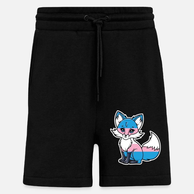 Fierté LGBT transgenre - Short bio décontracté fabriqué en UE - SOLID BLACK
