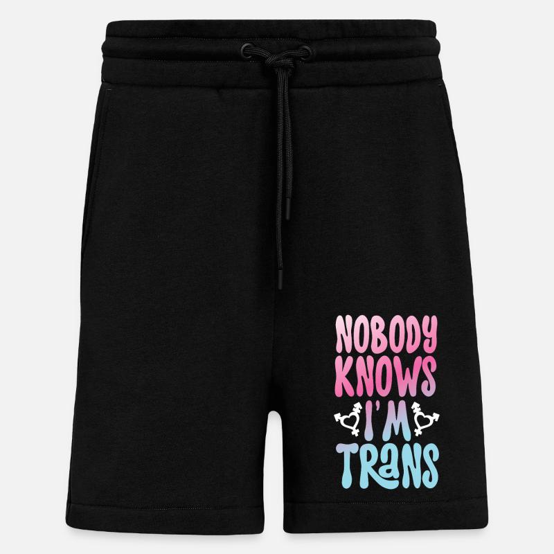 Transgender Trans LGBT Pride - Shorts - made by SPREAD - SOLID BLACK