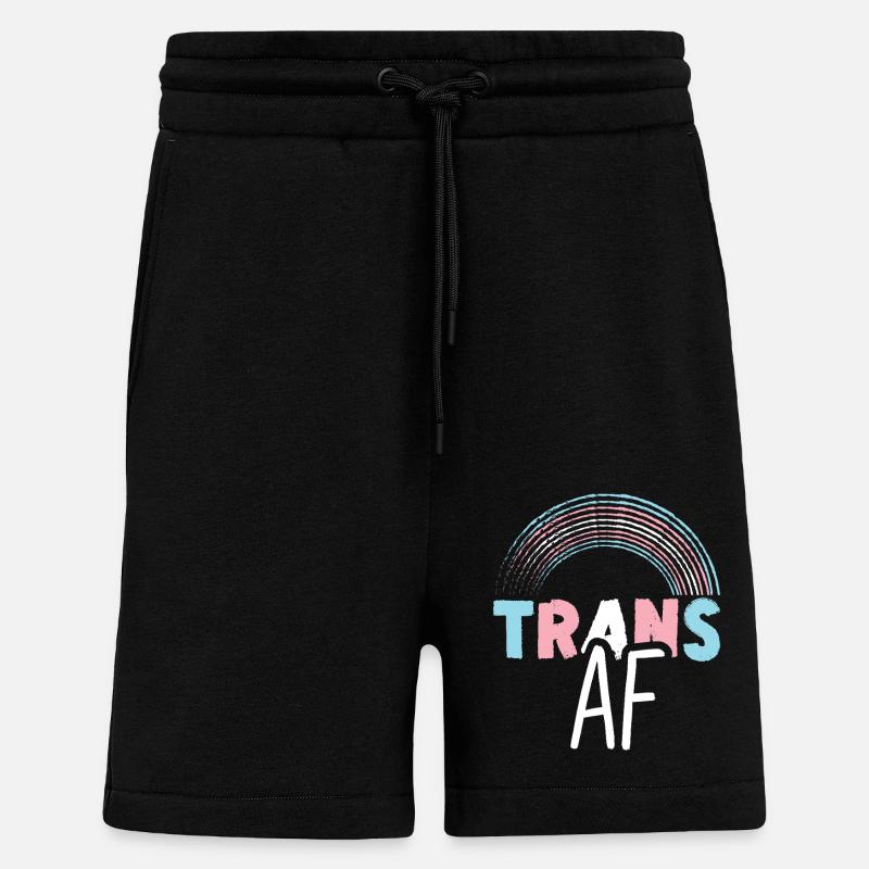 Transgender Trans LGBT Pride - Shorts - made by SPREAD - SOLID BLACK
