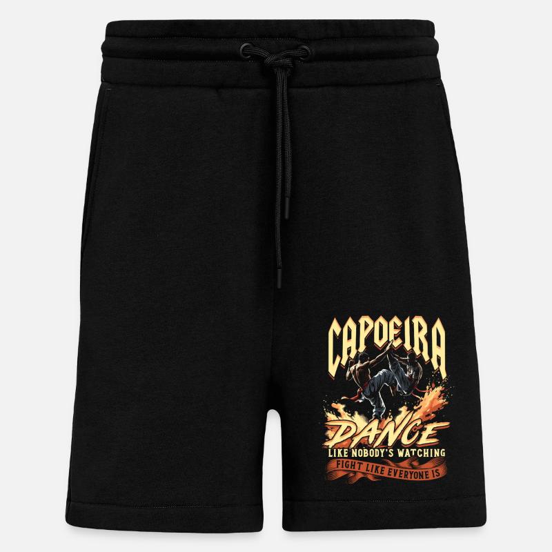 Capoeira Dance Likes Nobody's Watching - Shorts - made by SPREAD - SOLID BLACK