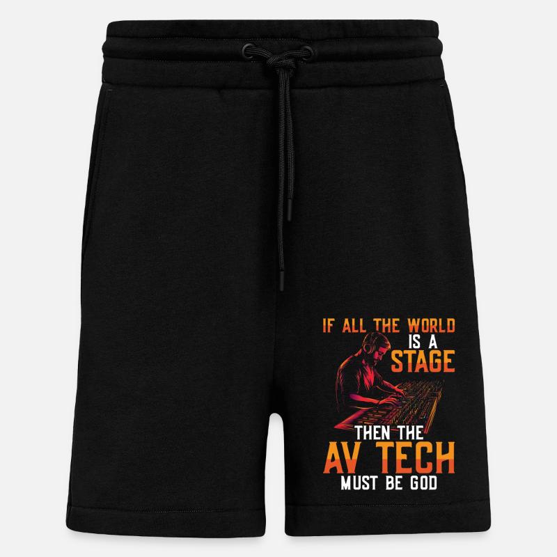 AV-Technik AV-Techniker Audiovisueller Techniker - Shorts - made by SPREAD - SOLID BLACK