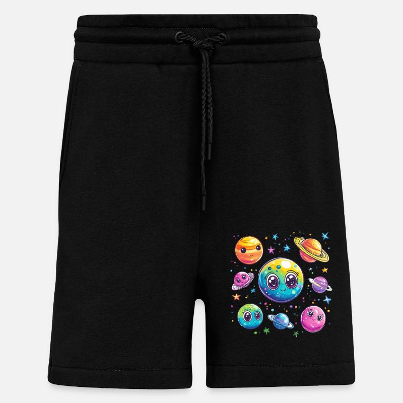 Sweet planets in space - Shorts - made by SPREAD - SOLID BLACK