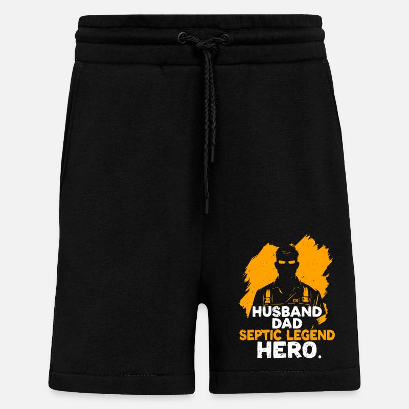 Klärgruben Techniker Abwassertechniker Vater - Shorts - made by SPREAD - SOLID BLACK
