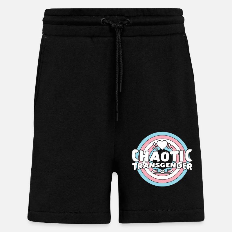 Transgender Trans LGBT Pride - Shorts - made by SPREAD - SOLID BLACK