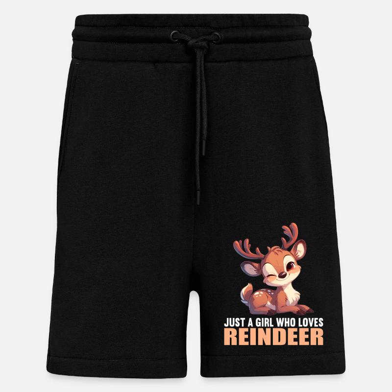 Rentiere Rentier - Shorts - made by SPREAD - SOLID BLACK
