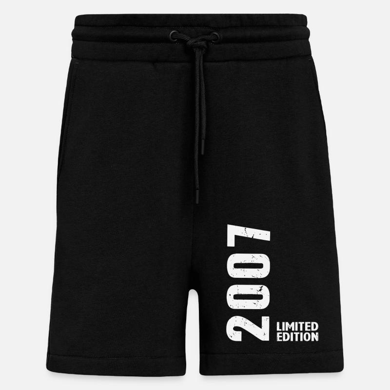 18 Years 2007 Birthday Gift - Shorts - made by SPREAD - SOLID BLACK
