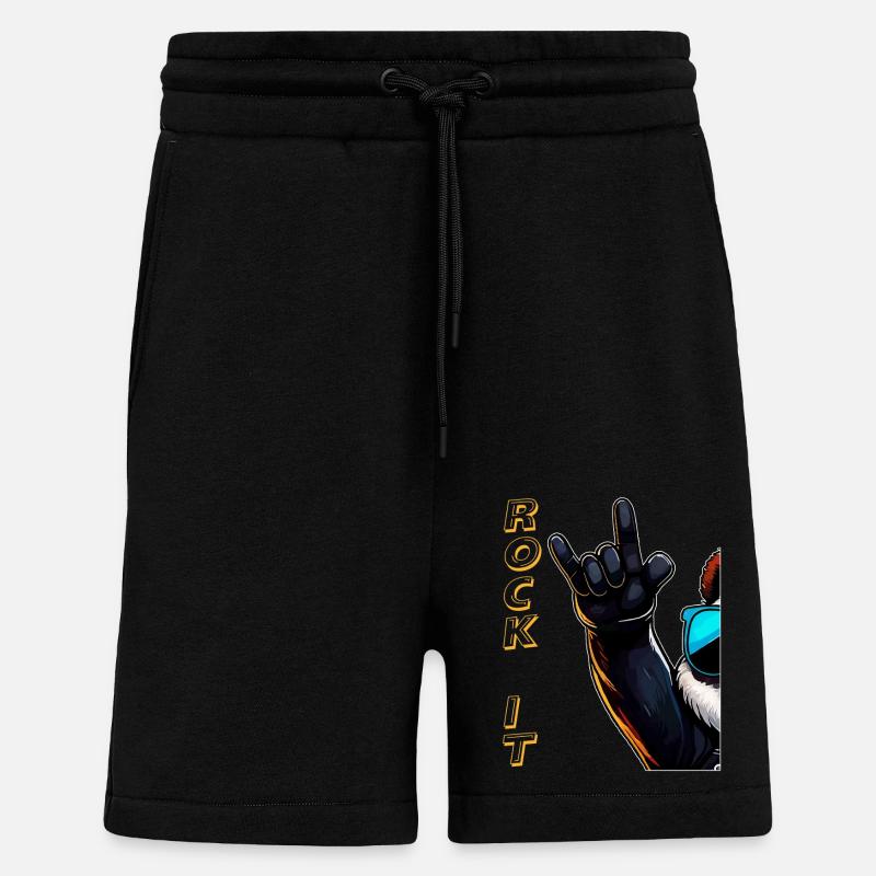 SPACCA - Pantaloncini ecologici casual Made in UE - SOLID BLACK
