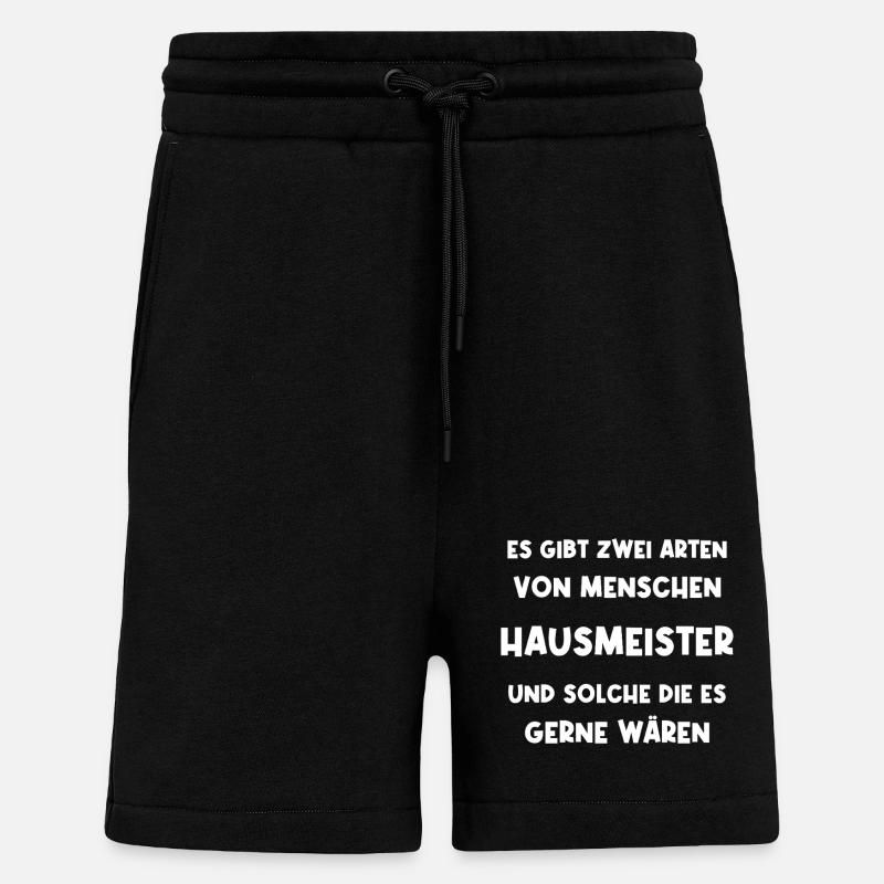 Facility Manager par intérim - Short bio décontracté fabriqué en UE - SOLID BLACK